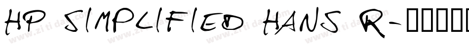 HP Simplified Hans R字体转换